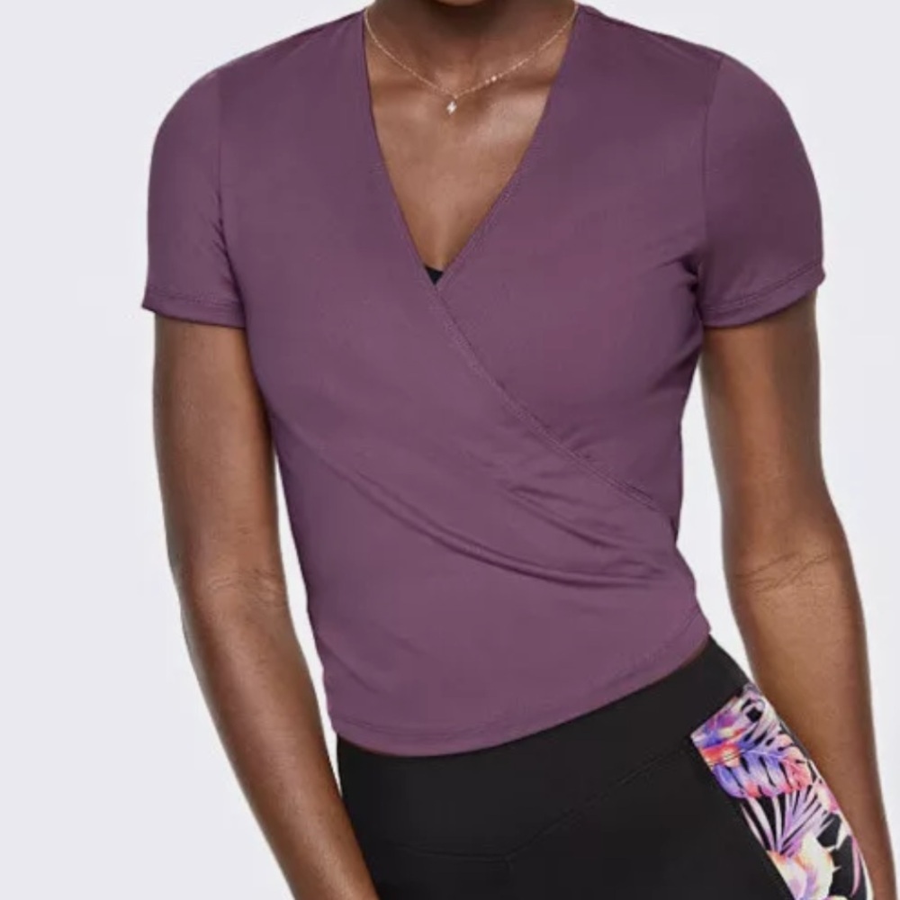 PINK by Victoria's Secret wrap-around crop top Sz L